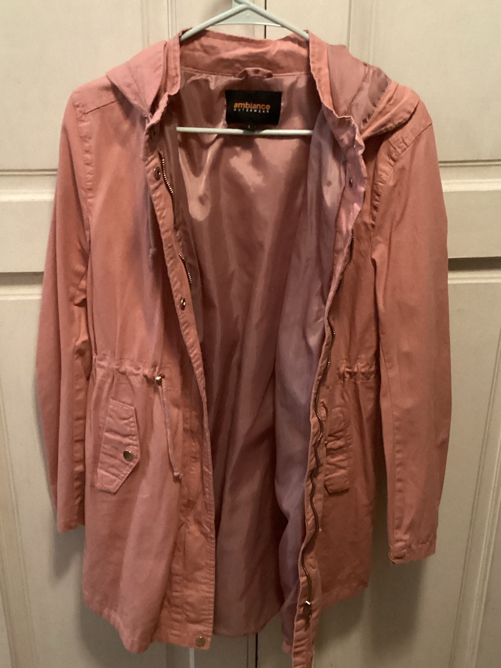 Ambiance Pink Hooded Utility Jacket